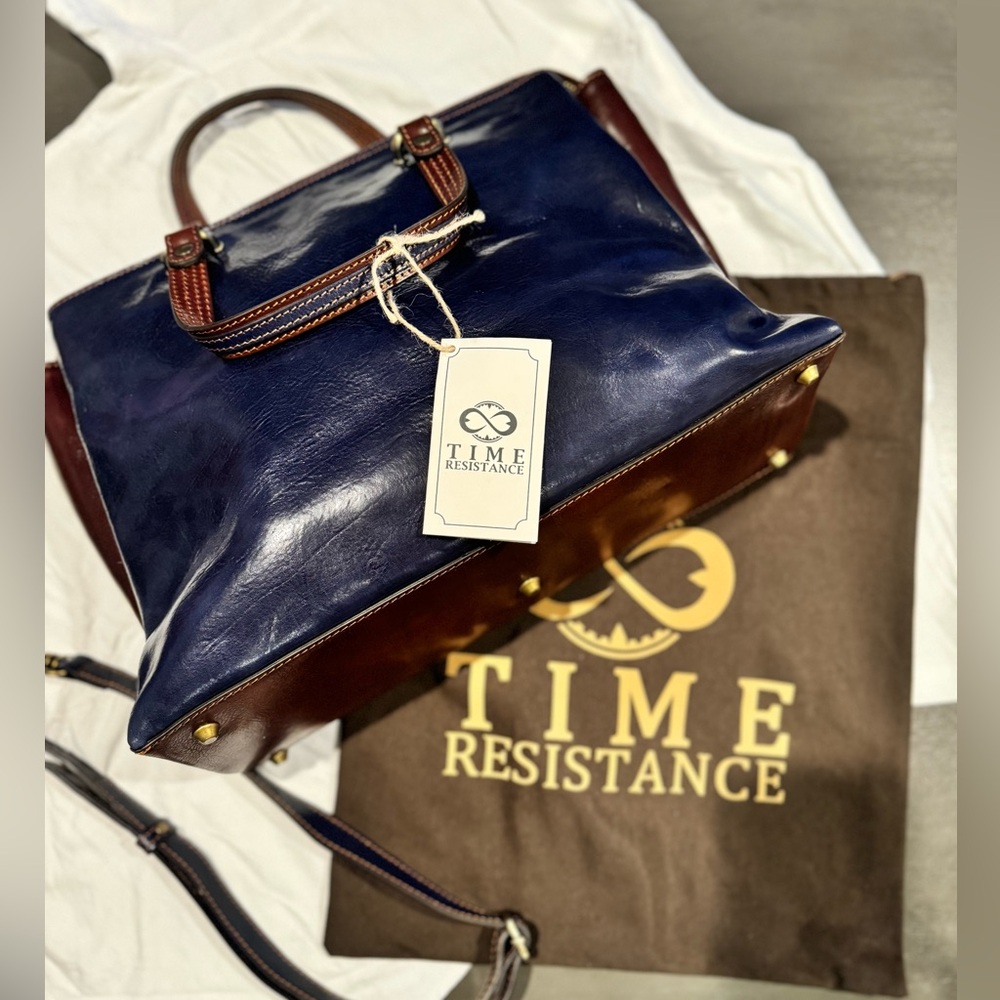 Time Resistance Leather Handbag